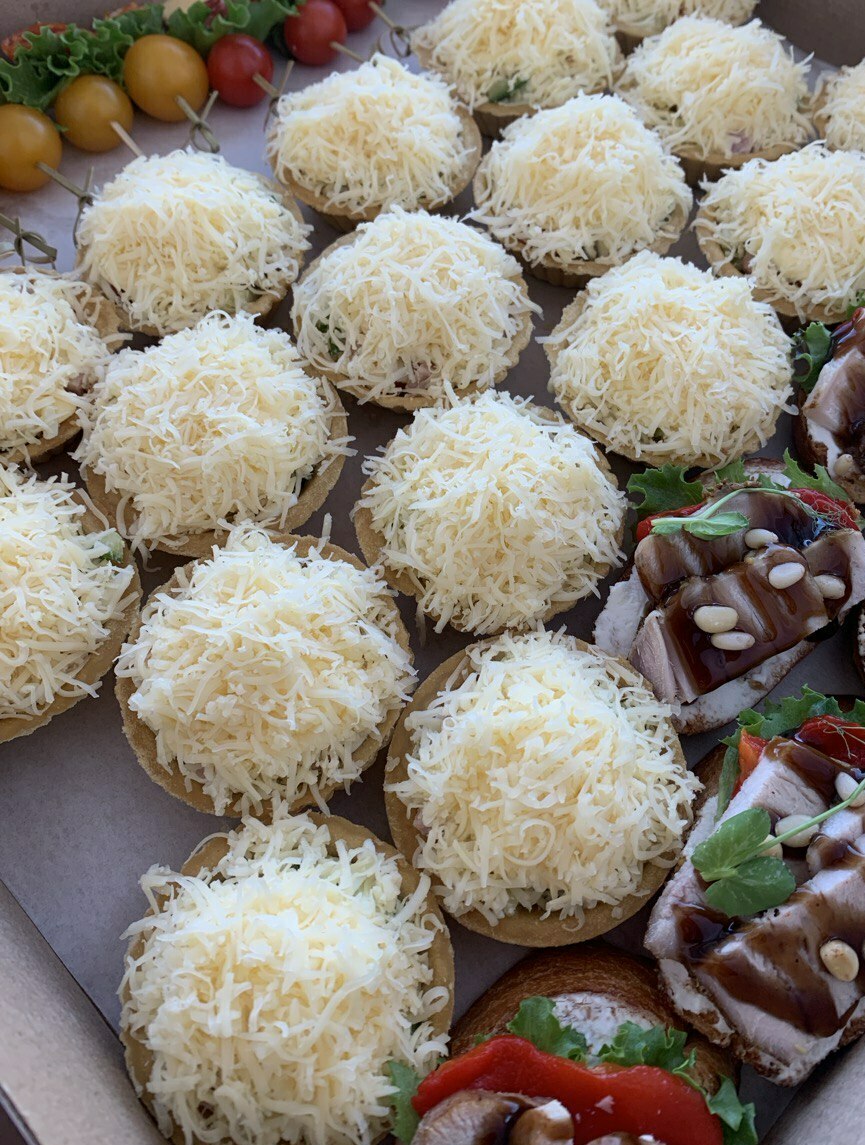 Салат Нежный в тарталетках Салат Нежный в тарталетках